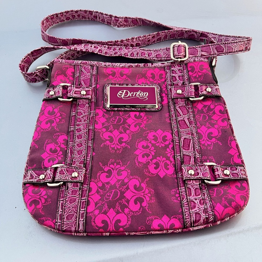 Dereon •House of Dereon• Pink Crossbody Bag
